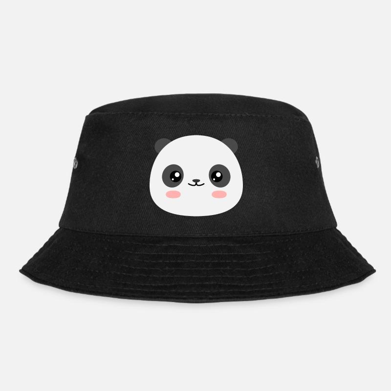 Kawaii Panda - Bucket Hat - black