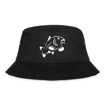 Carp Fish Drawing - Bucket Hat - black - Front - Lela (165cm)