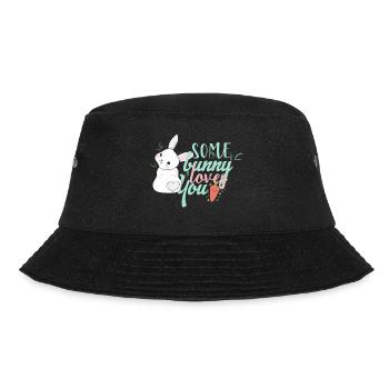 Some Rabbit Loves You - Bucket Hat - Schwarz - Vorne - Lela (165cm)