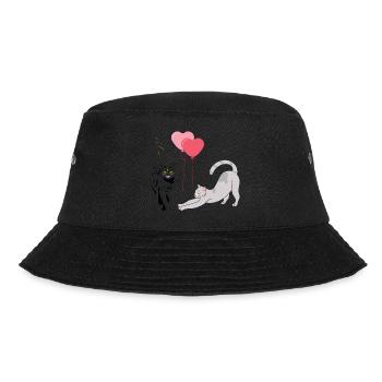Balloon cats - Bucket Hat - black - Front - Lela (165cm)