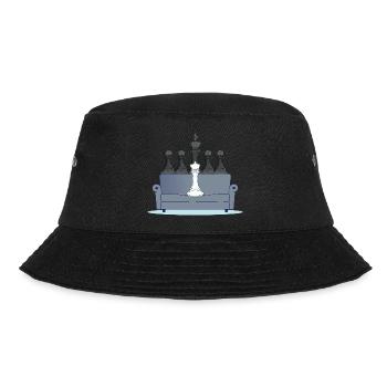 Schachmatt, Schach, Meme - Bucket Hat - Schwarz - Vorne - Lela (165cm)