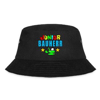 Junior Bauherr - Bucket Hat - Schwarz - Vorne - Lela (165cm)