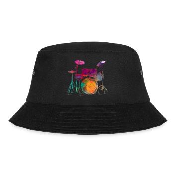 Water Color Style Drummer Batteries Set Batteur - Bob - noir - Devant - Lela (165cm)