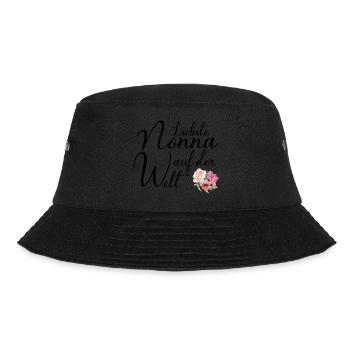 Liebste Nonna auf der Welt für die Oma aus Italien - Bucket Hat - Schwarz - Vorne - Lela (165cm)
