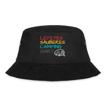 Lustiger Camper Camping Spruch - Bucket Hat - Schwarz - Vorne - Lela (165cm)