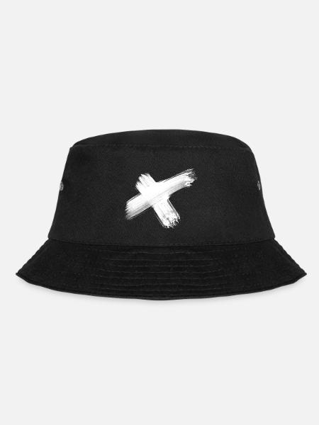 x weiss - Bucket Hat - Schwarz