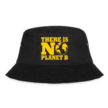 There is no planet B - Bucket Hat - black - Front - Lela (165cm)