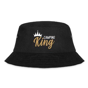 Camping King gold white - Bucket Hat - Schwarz - Vorne - Lela (165cm)