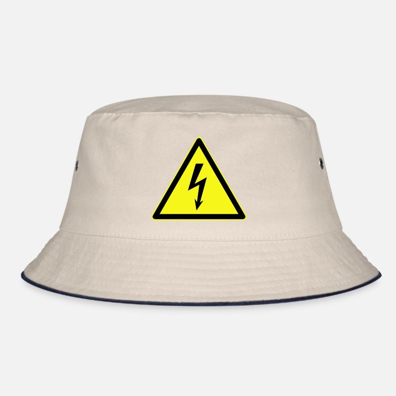 Electrical Warning, Electrical Danger Bucket Hat