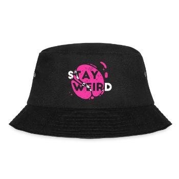 Stay Weird - Bucket Hat - black - Front - Lela (165cm)