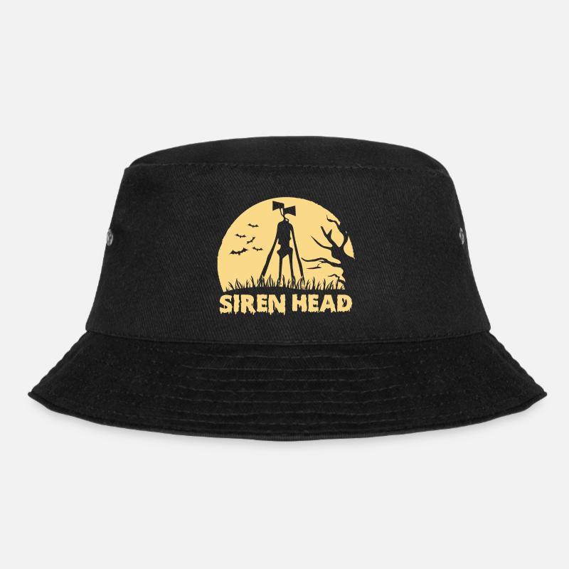 Sirenenkopf - Bucket Hat - Schwarz