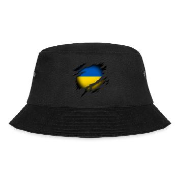 Ukraine at heart - Bucket Hat - black - Front - Lela (165cm)