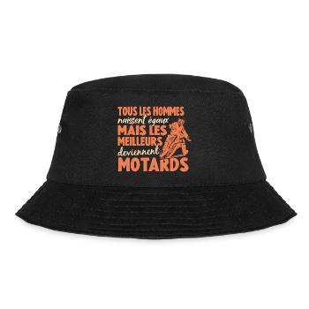 Homme Motard Tous Les Hommes Naissent Égaux Moto - Bob - noir - Devant - Lela (165cm)