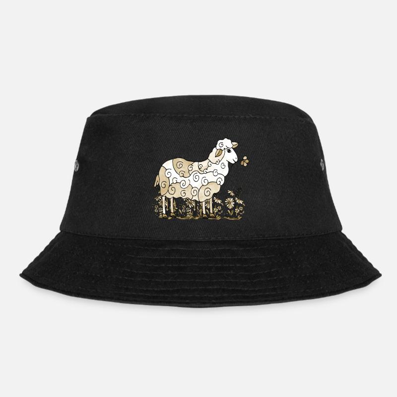 Schaf - Bucket Hat - Schwarz