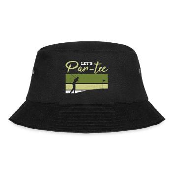 Let's Par-tee Golf Pun - Bucket Hat - black - Front - Lela (165cm)