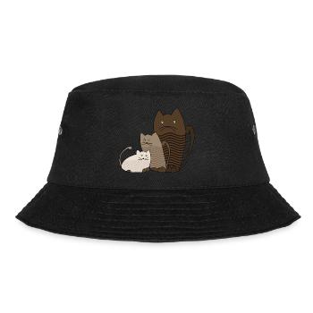 Katzen - Bucket Hat - Schwarz - Vorne - Lela (165cm)