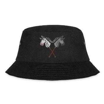 hobby horsing hobby horse Steckenpferd - Bucket Hat - Schwarz - Vorne - Lela (165cm)