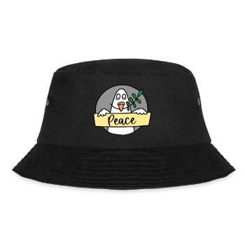 Dove of peace "Peace" - Bucket Hat - black - Front - Lela (165cm)