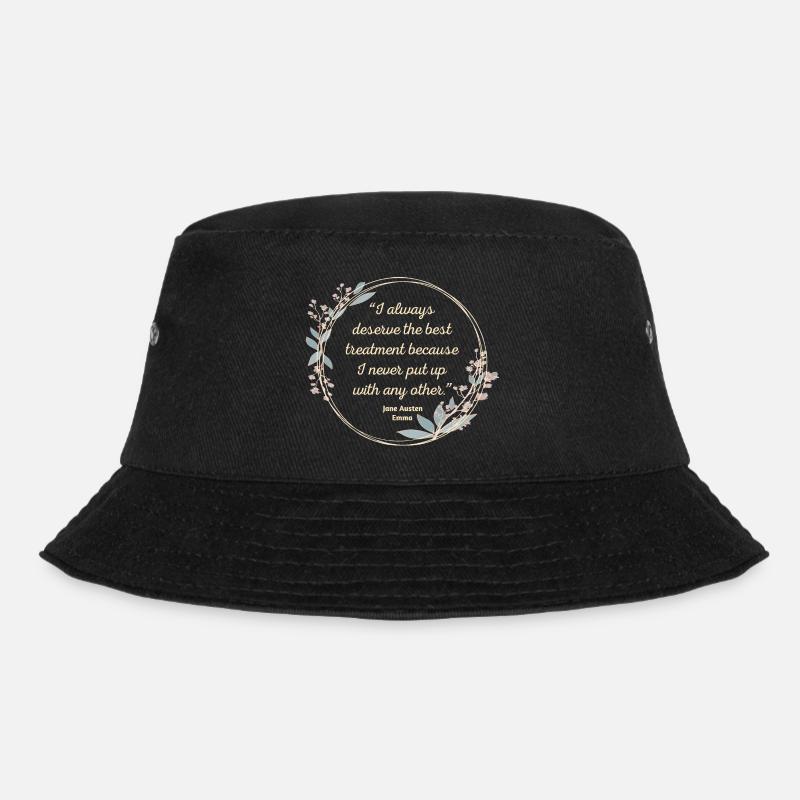 Emma Von Jane Austen Zitat II - Süßer Stil - Bucket Hat - Schwarz