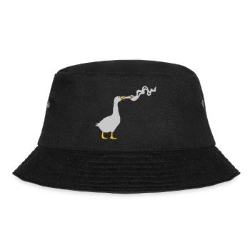 Joint Kiffer Gans - Bucket Hat - Schwarz - Vorne - Lela (165cm)