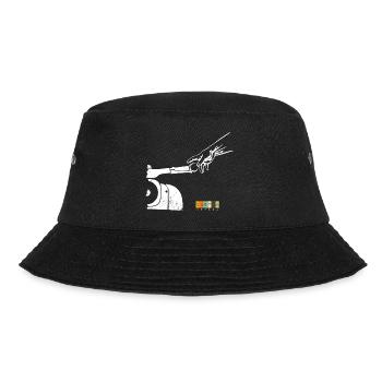 Schwalbefahrer - Simson Schwalbe DDR - Bucket Hat - black - Front - Lela (165cm)