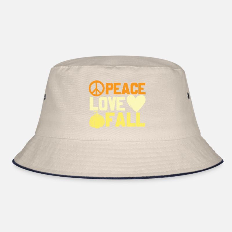Peace Love Fall Happy Fall Bucket Hat