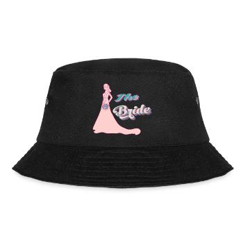 the bride retro pink typographie et silhouette - Bob - noir - Devant - Lela (165cm)