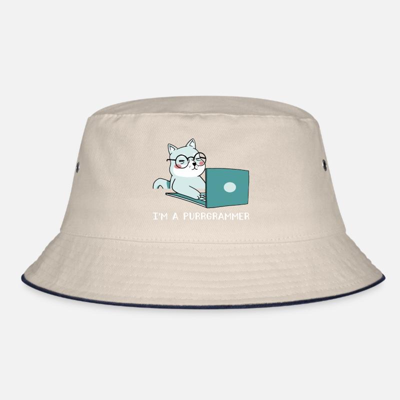I'm A Purrgrammer Coder Software Developer Compute Bucket Hat