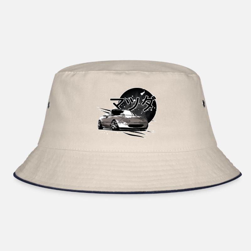 Japanisches Auto Miata Mx5 grau Bucket Hat