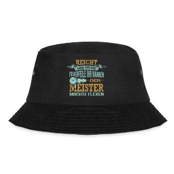 Pflasterer Spruch Geschenk - Bucket Hat - Schwarz - Vorne - Lela (165cm)