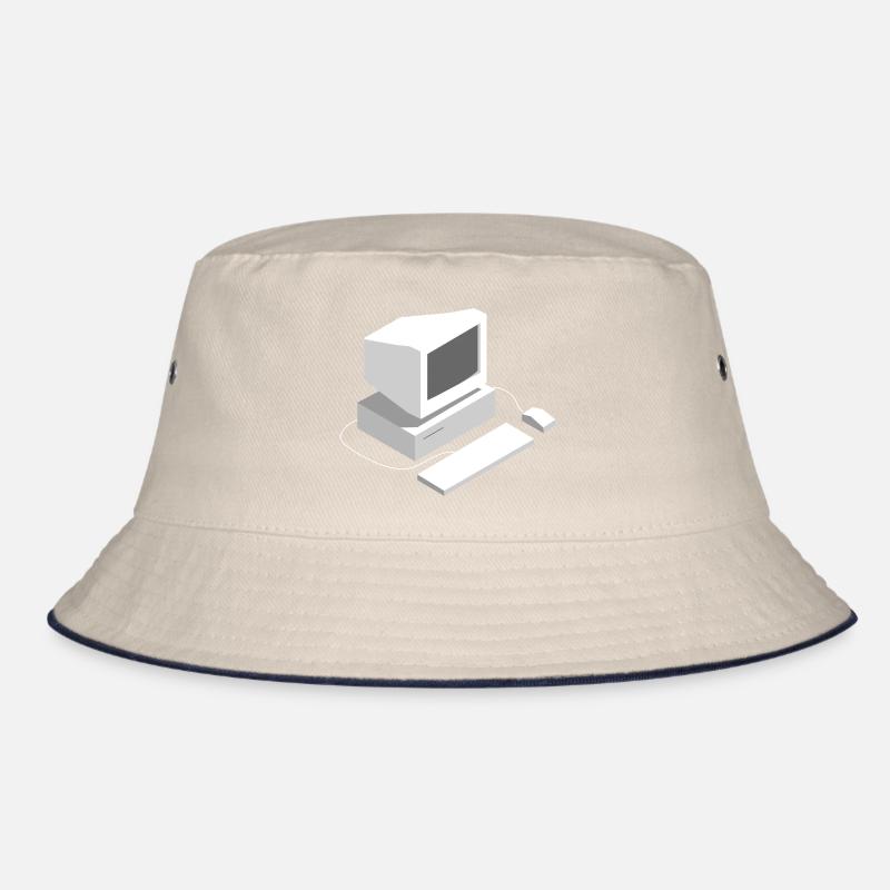 Retro Computer Gamer Lan Party Programmer Game Bucket Hat