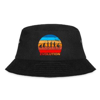 Evolution of IT EDP Computer Science Computer Nerds - Bucket Hat - black - Front - Lela (165cm)