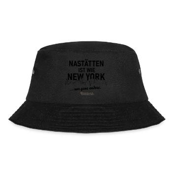 Nastätten ist wie New York - Bucket Hat - Schwarz - Vorne - Lela (165cm)