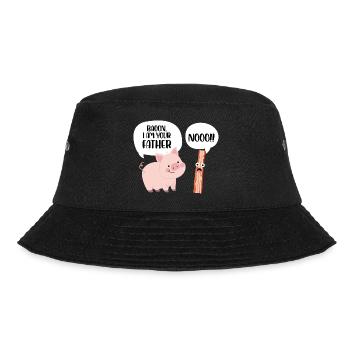bacon I am your father Design for a pig and bacon - Bucket Hat - black - Front - Lela (165cm)