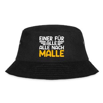 Malle Spruch Mallorca Party Geschenk - Bucket Hat - Schwarz - Vorne - Lela (165cm)