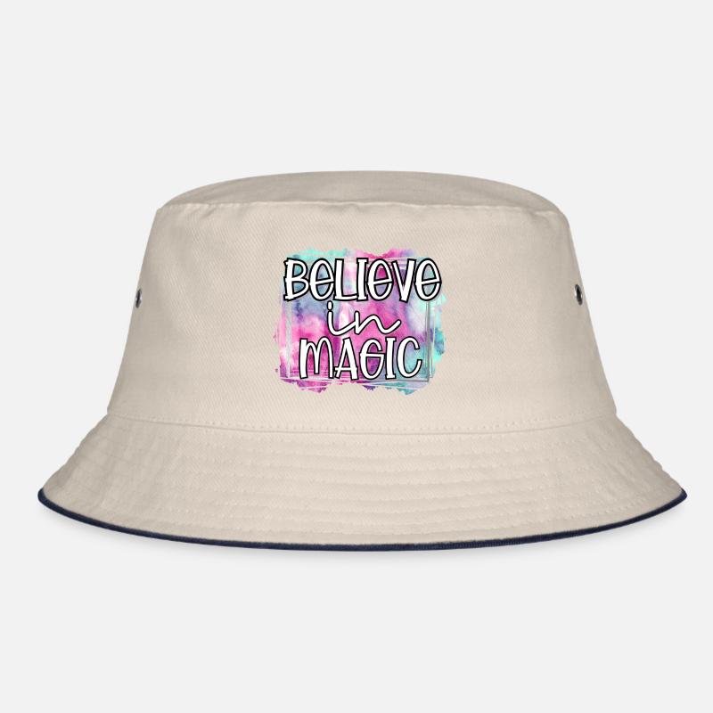 Einhorn Believe in Magic Pferd Regenbogen Fee Bucket Hat