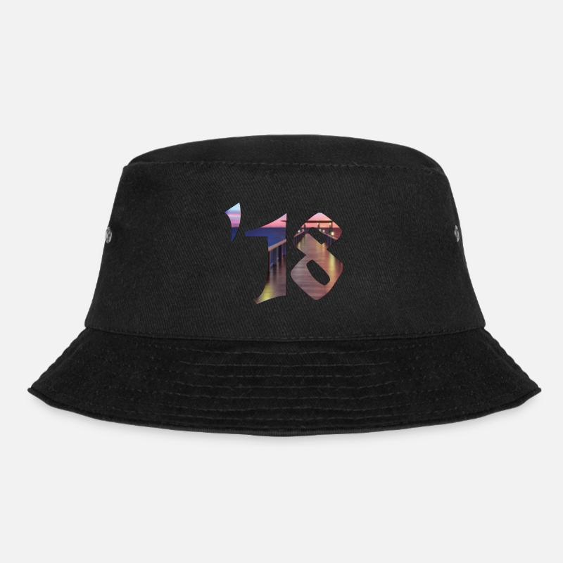 '18 - Bucket Hat - Schwarz