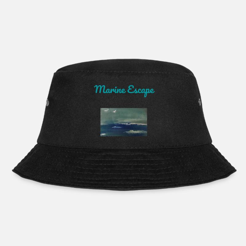 Marine escape - Bucket Hat - black