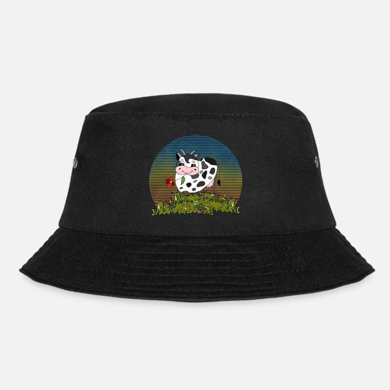 Kuh - Bucket Hat - Schwarz