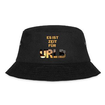 Es ist Zeit für URLB/Urlaub Strand Sonne Ferien - Bucket Hat - Schwarz - Vorne - Lela (165cm)
