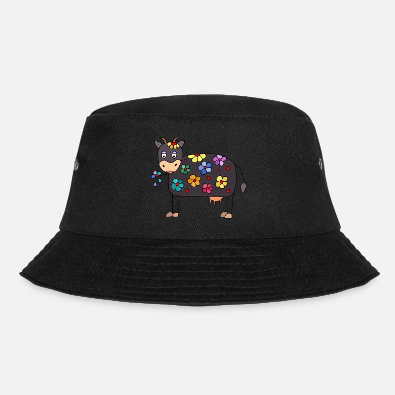 Kuh - Bucket Hat - Schwarz
