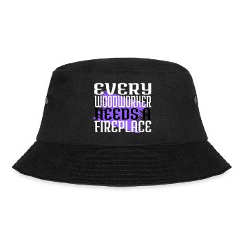 birthday happy sexy carpenter tshirts tree feller - Bucket Hat - black - Front - Lela (165cm)