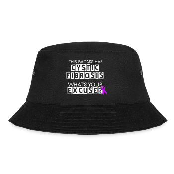 This Badass Has Cystic Fibrosis - Bucket Hat - black - Front - Lela (165cm)
