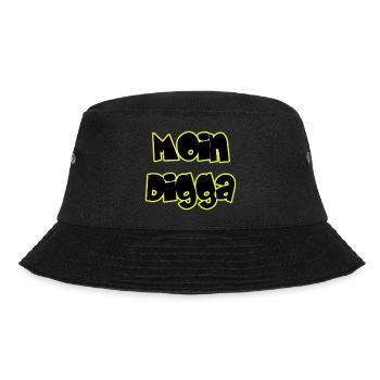 Moin Digga - Bucket Hat - Schwarz - Vorne - Lela (165cm)