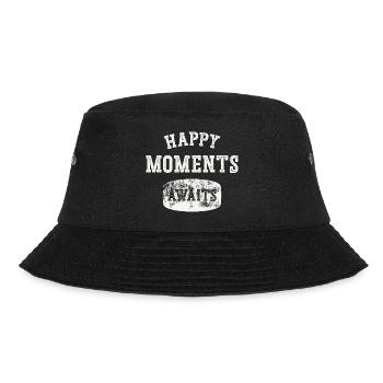 Happy Moments Awaits. - Bucket Hat - black - Front - Lela (165cm)