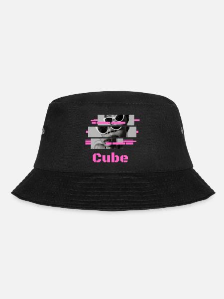 Sonnenbrille "Pink" Cube - Bucket Hat - Schwarz