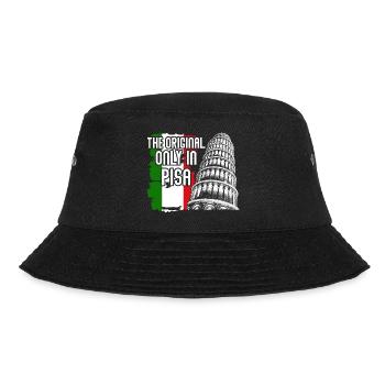 Schiefe Turm von Pisa Spruch Italien - Bucket Hat - Schwarz - Vorne - Lela (165cm)