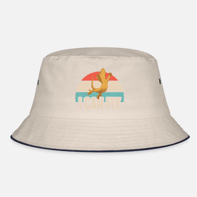 Kronengecko Eidechse Reptil Herpetologe Bucket Hat
