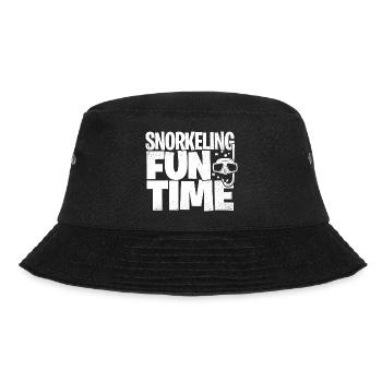 Snorkeling Fun Time Snorkeler Scuba Diver Diving S - Bucket Hat - Schwarz - Vorne - Lela (165cm)