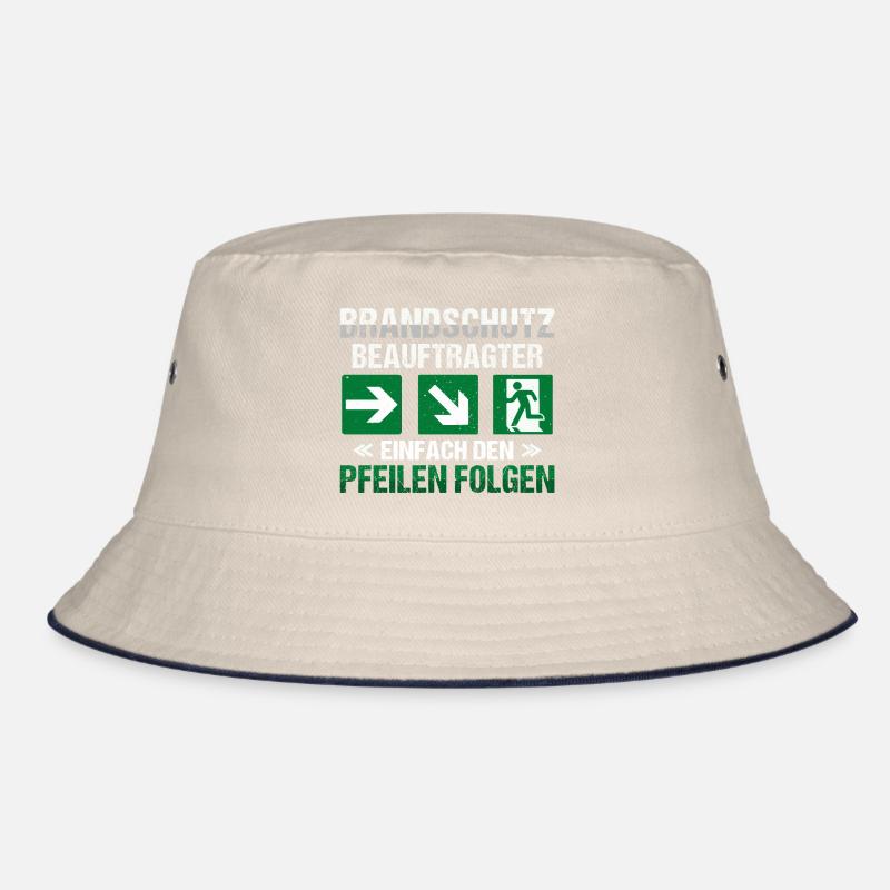 Brandschutzbeauftragter Brandschutz Pfeile Bucket Hat